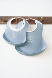 Baby Bjorn Feeding Bib Set, Baby Bib + Small Baby Bib