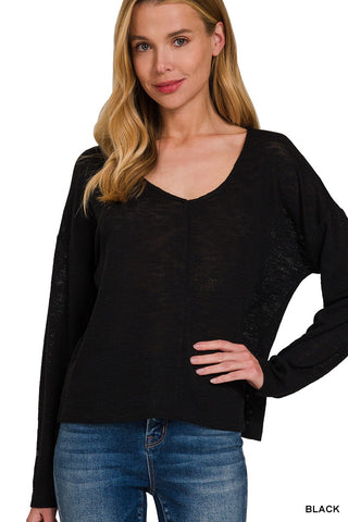 V Necked Long Sleeve