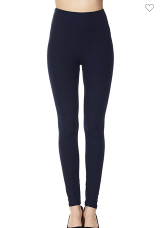 Solid Ankle Leggings with 5in Waistband