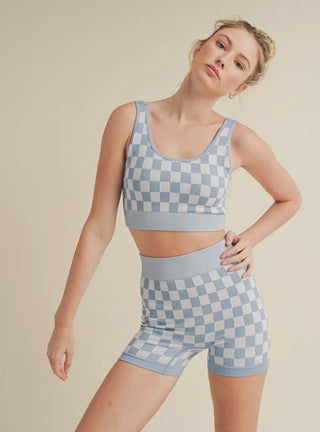 Checkmate Cropped Two Piece