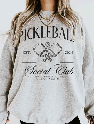 Pickleball Social Club Graphic Sweatshirt