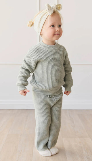 Morgan Jumper in Mist Fleck