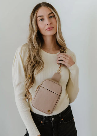 Bridget Sling Cross Body- Taupe