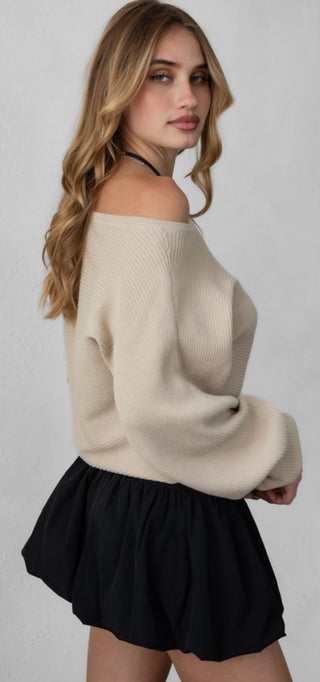 Ribbed Knit Sweater