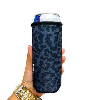 Black Leopard 12oz Slim Can Handler™