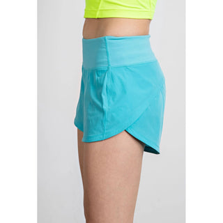 Stretch Woven 2 in 1 Active Shorts in Highlight Blue