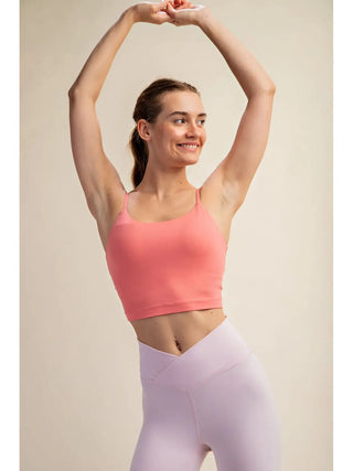 Butter Basic Cropped Camisole in Coral Rose