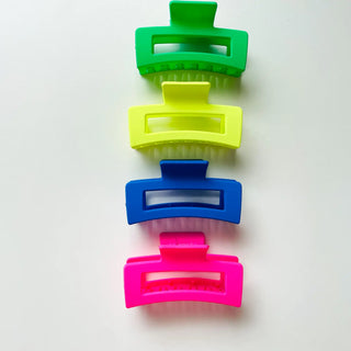 Hot Girl Summer Hair Claw Clips: Neon