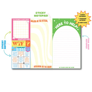 Customer Service Notepad (Funny, Retail, Gift)