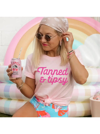 Tanned and Tipsy Graphic Tee