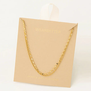 Dainty Layered Rope Chain Necklace