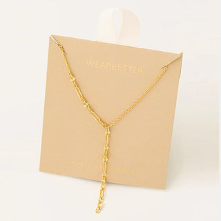 Dainty Thin Chain Y Necklace