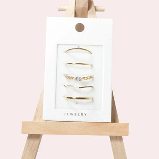 Dainty Simple 5pcs Ring Set