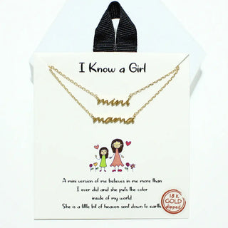 Mama Mini Dainty Set of Two Necklace