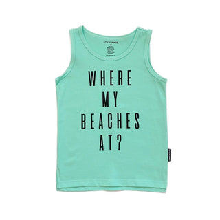 WHERE MY BEACHES AT TANK - AQUA