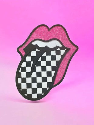 Checkered Tongue Car Freshie in 1000 Wishes