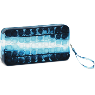 Blue Tie Dye Popper Pencil Case