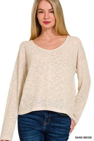 V Necked Long Sleeve