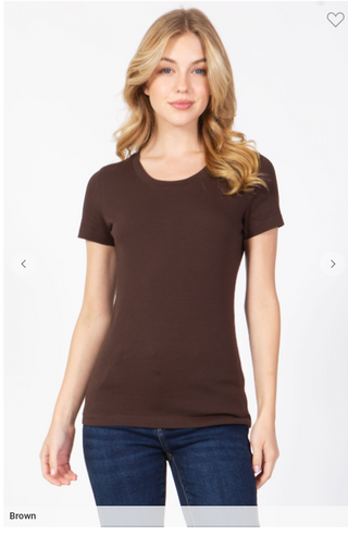 Round Neck Short Sleeve T-Shirt