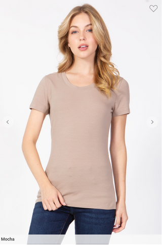 Round Neck Short Sleeve T-Shirt