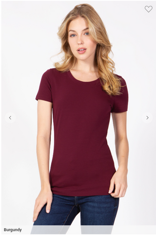 Round Neck Short Sleeve T-Shirt