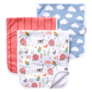 Farmstead Burp Cloth Set (3-pack)