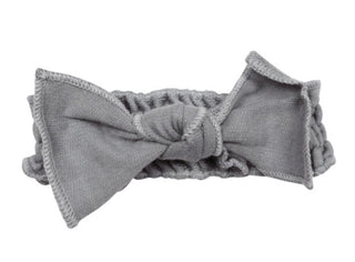 French Terry Smocked Headband- Mist